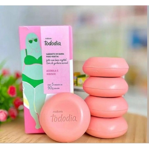 SABONETE EM BARRA TODODIA ACEROLA E HIBISCO