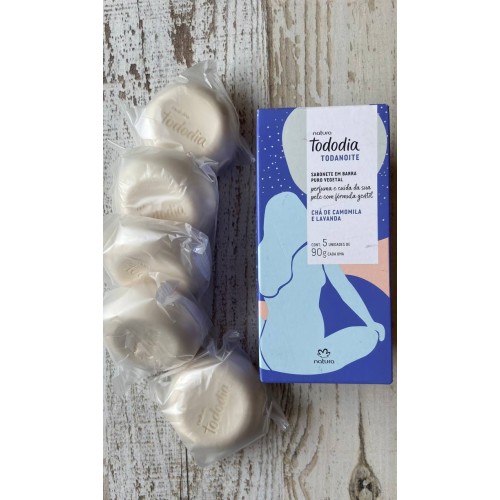SABONETE EM BARRA TODODIA CHA DE CAMOMILA E LAVANDA