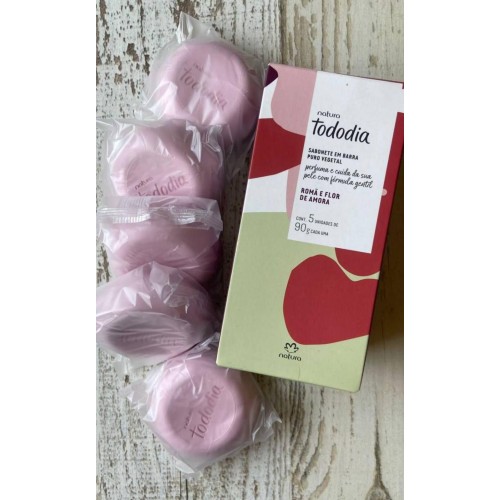 SABONETE EM BARRA TODODIA ROMA E FLOR DE AMORA