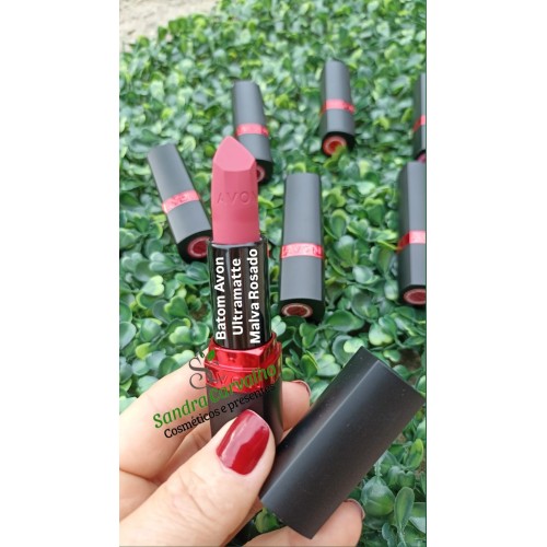 BATOM AVON ULTRAMATTE MALVA ROSADO