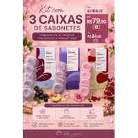 COMBO COM 3 CAIXAS DE SABONETES