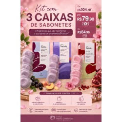 COMBO COM 3 CAIXAS DE SABONETES