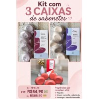 COMBO COM 3 CAIXAS DE SABONETE