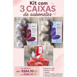 COMBO COM 3 CAIXAS DE SABONETE