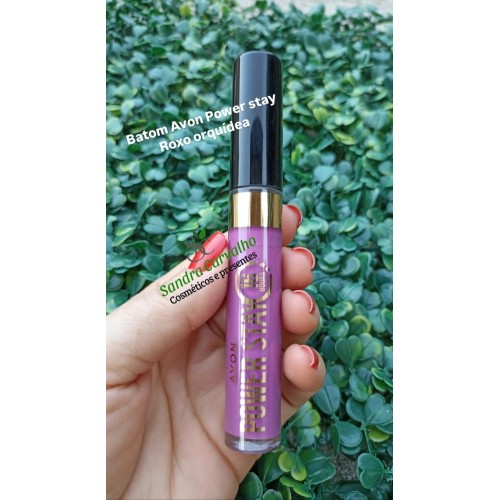 BATOM AVON LIQUIDO POWER STAY ROXO ORQUIDEA