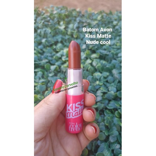BATOM AVON KISS MATTE COLLOR TREND NUDE COOL