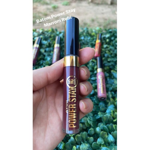 BATOM AVON LIQUIDO POWER STAY MARROM RUBI