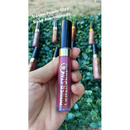 BATOM AVON LIQUIDO POWER STAY ROSE AVERMELHADO