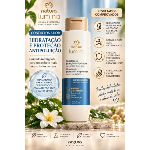 CONDICIONADOR LUMINA HIDRATAÇÃO E PROTEÇAO ANTIPOLUIÇAO