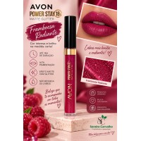 BATOM AVON LIQUIDO POWER STAY GLITTER FRAMBOESA RADIANTE BATOM AVON LIQUIDO POWER STAY GLITTER FRAMBOESA RADIANTE