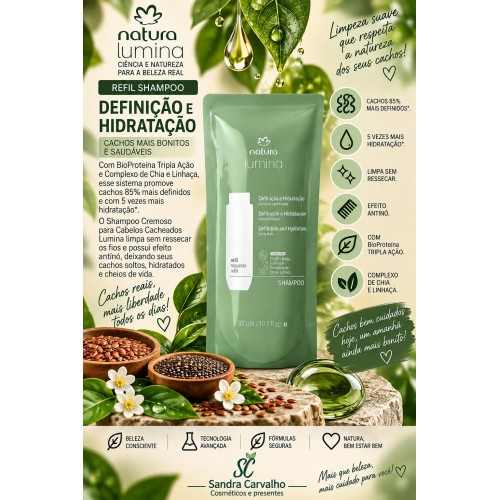 REFIL SHAMPOO LUMINA CABELOS CACHEADOS