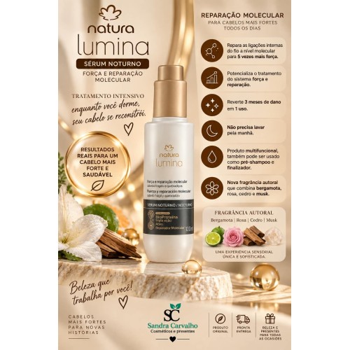 SERUM NOTURNO LUMINA FORÇA E REPARAÇAO
