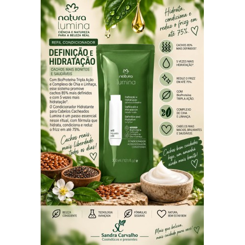 REFIL CONDICIONADOR LUMINA CABELOS CACHEADOS