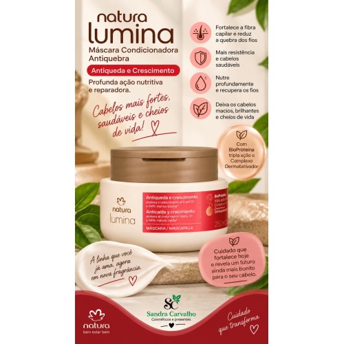 MASCARA CAPILAR LUMINA ANTIQUEDA E CRESCIMENTO